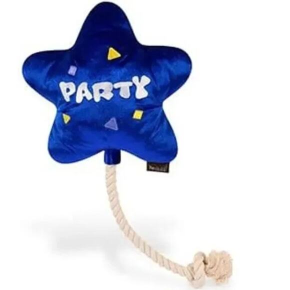 P.L.A.Y. Plush Dog Toy 3 PC Bundle. Party Themed, Cake, Balloon, Present, NWT - Picture 4 of 4